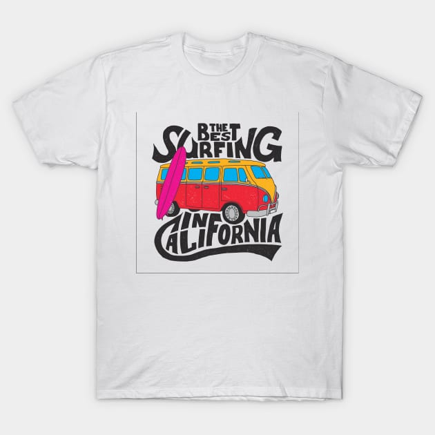 California US State Shirt California love T-Shirt T-Shirt by LutzDEsign